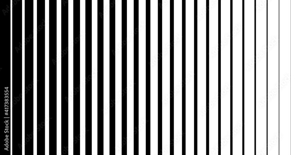 Black line halftone pattern texture. Vector black radial striped background for retro, graphic effect. Monochrome stripe texture. - obrazy, fototapety, plakaty 