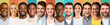 © Prostock-studio - Row Of Mixed Millennial People Faces Smiling Over Colored Backgrounds