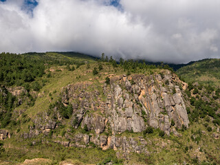 Wall Mural - landscape with sky in Bhutan