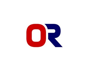 R OR RO letter logo design vector template