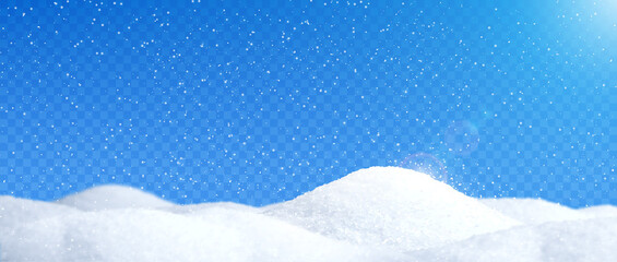 Wall Mural - Snow Realistic Landscape