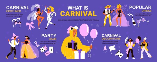 Poster - Corporate Carnival Party Infographics