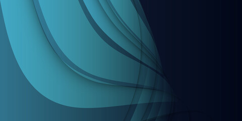 green turquoise and blue background vector overlap layer on dark space for background design. abstra