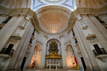 Santa Engracia Church Interior, at Alfama district in Lisbon, Portugal. This Church is now National Patheon where greatest Portuguese personalities are buried.