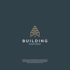 Wall Mural - Building and home logo design real estate, architecture, construction