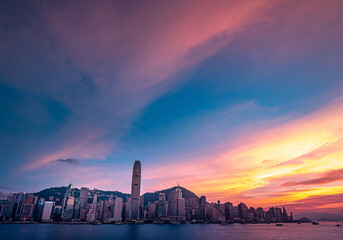 Fototapete - Hong Kong Cityscapes and Architecture