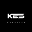 KES Letter Initial Logo Design Template Vector Illustration