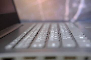 close up of a laptop