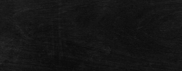 Panorama of Black vintage wooden table top pattern texture and seamless background