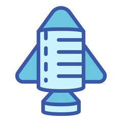 Poster - Space ship icon. Outline space ship vector icon for web design isolated on white background