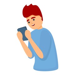 Poster - Smartphone game play icon. Cartoon of smartphone game play vector icon for web design isolated on white background
