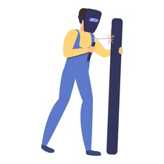 Poster - Builder welder icon. Cartoon of builder welder vector icon for web design isolated on white background
