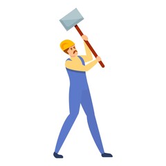 Poster - Builder shovel icon. Cartoon of builder shovel vector icon for web design isolated on white background