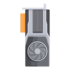 Poster - Power gpu icon. Cartoon of power gpu vector icon for web design isolated on white background