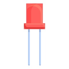 Poster - Electronic resistor icon. Cartoon of electronic resistor vector icon for web design isolated on white background