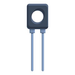 Poster - Resistor tool icon. Cartoon of resistor tool vector icon for web design isolated on white background