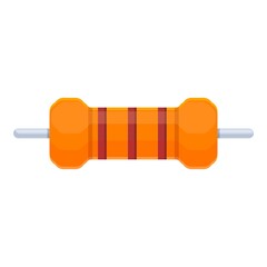 Poster - Fuse resistor icon. Cartoon of fuse resistor vector icon for web design isolated on white background