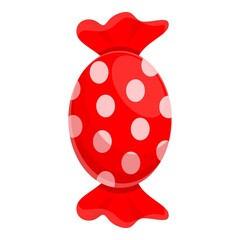 Poster - Christmas candy icon. Cartoon of christmas candy vector icon for web design isolated on white background