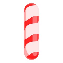 Poster - Sweet christmas candy icon. Cartoon of sweet christmas candy vector icon for web design isolated on white background