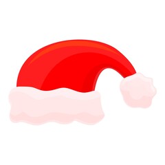 Poster - Hat christmas candy icon. Cartoon of hat christmas candy vector icon for web design isolated on white background