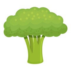 Poster - Nutrition broccoli icon. Cartoon of nutrition broccoli vector icon for web design isolated on white background