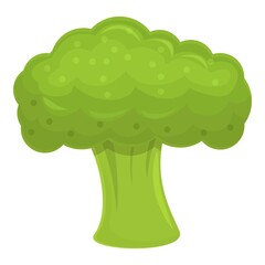 Poster - Broccoli ingredient icon. Cartoon of broccoli ingredient vector icon for web design isolated on white background