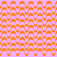 Groovy Pink And Orange Pattern
