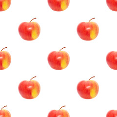 Aufkleber - seamless pattern apples isolated on a white background