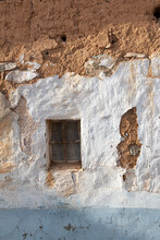 Window Of A Ruined House In An Andalusian Village