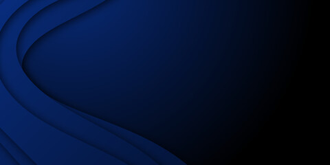 Wall Mural - modern simple business dark blue wave abstract background with overlap layers. modern vector abstrac
