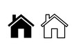 © AAVAA - House icon set. Home icon vector