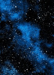 Wall Mural - Starry Night Sky With Milky Way In Space