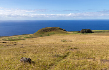 Wall Mural - Colline du volcan Poike, île de Pâques