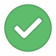 © Tsunami Designer - Check marks, Tick marks, Accepted, Approved, Yes, Correct, Ok, Right Choices, Task Completion, Voting. - vector mark symbols in green. Isolated icon.