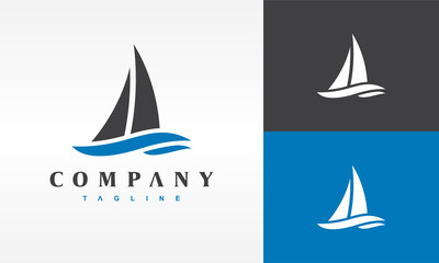 Poster - simple sailboat logo