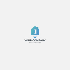 Wall Mural - idea house real estate logo door idea home