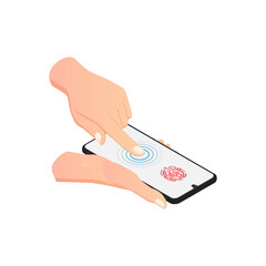 Sticker - Touchscreen Fingerprint Recognition Composition