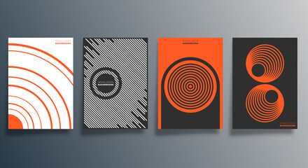 Abstract minimal design for flyer, poster, brochure cover, background, wallpaper, typography, or other printing products. Vector illustration