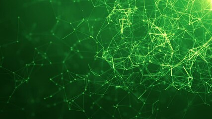 Wall Mural - green network technology background system