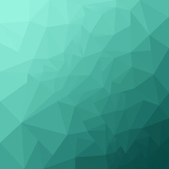 Abstract turquoise geometric background. Polygon background. Low Poly Background,