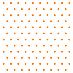 St. Patricks day pattern polka dots. Template background in white and orange polka dots . Seamless fabric texture. Vector illustration