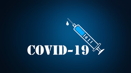 Wall Mural - antivirus vaccine against covid 19