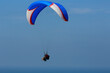 USA, California, San Diego. Hang gliders flying at Torrey Pines Gliderport.