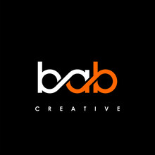 BAB Letter Initial Logo Design Template Vector Illustration