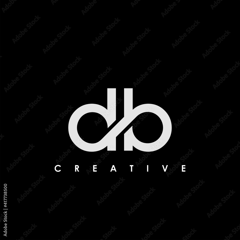 DB Letter Initial Logo Design Template Vector Illustration Stock Vector ...