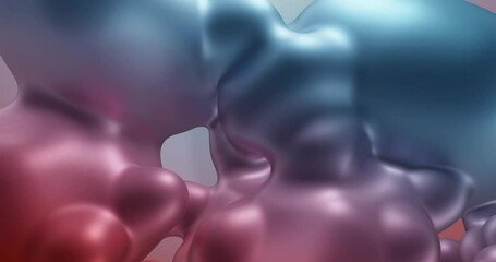Poster - abstract background, metallic gradient with moving orb shapes. seamless loop