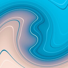 Wall Mural - Geometry abstract background with stripes. Curved lines.