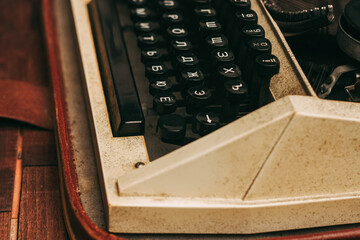 Fototapete - vintage journalist typewriter retro style nostalgia technology