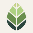 Green leaf ecology nature icon

