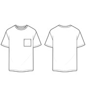 T Shirt For Man Classic Design With Pocket